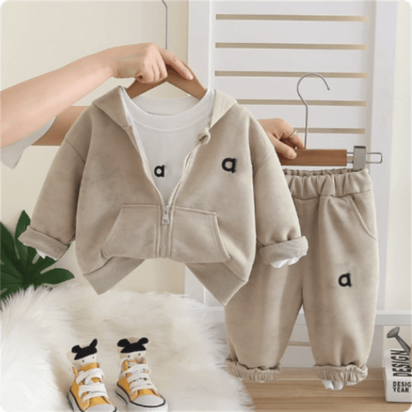 Designer Kids Clothing Sets Casual Boy Girl Hoodies JacketT-shirtPants 3pcs Suit Outfit Fashion Winter Autumn Childrens Clothes S260415