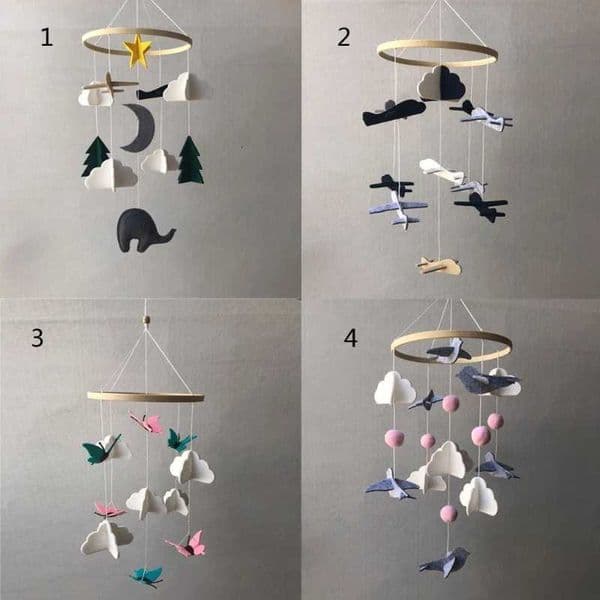 Baby Rattle Mobile Crib Toy Bed Hanging Newborn Wind Chimes Bell Kids Room Decoration Photography Props X2507301