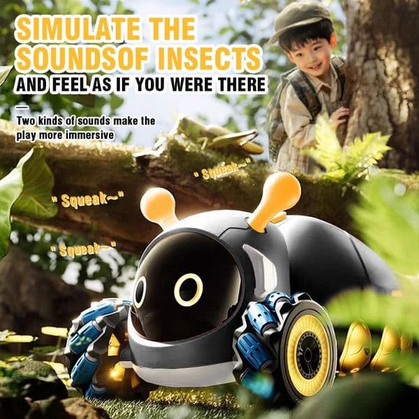 RC Insect Intelligent Remote Control Stunt Car with Spray 360 Rotation Radio Control Insect Electric Animal Kid Birthday Gift 250729