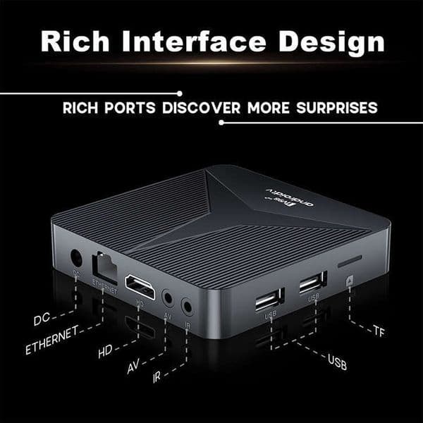 New Tv98rk3518 Set-Top Home TV Box Bluetooth Android 14 Network Players