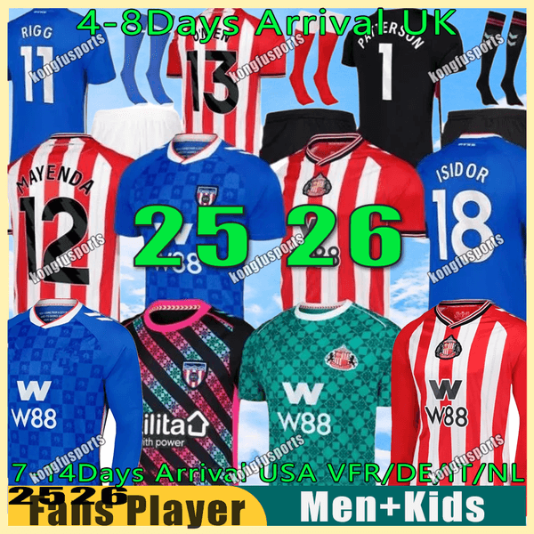 sunderland football shirts RIGG FINAL sunderland 25 26 away kit afc Remembrance Retro Remix Matchday Equality JOBE ROBERTS CLarke Ekwah 2025 2026 soccer jersey kids