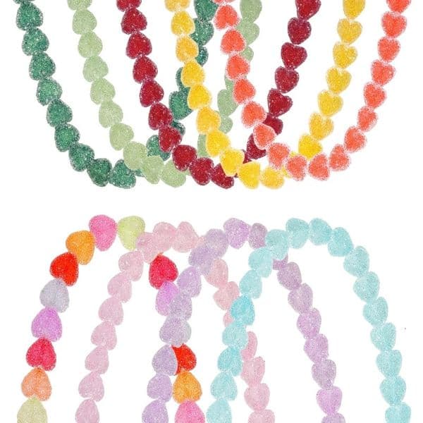 J60E Artistic Candy Color Resin Love Necklace Jewelry Trendy Collarbone Jewelry Gift For Girl Fashion Accessories 250729
