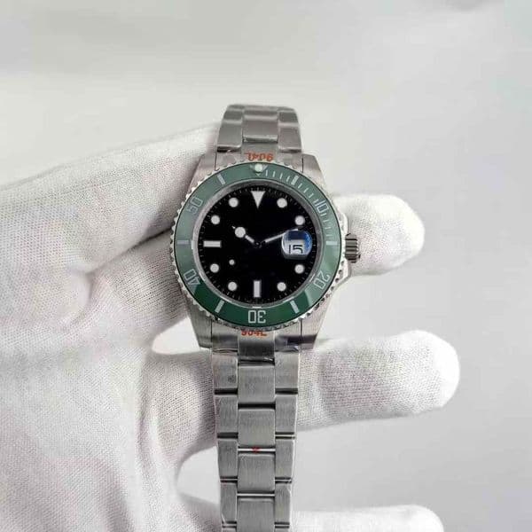 2025 new U1 Factory ST9 Upgrade Mens Watch Automatic Mechanical Movement Sapphire Glass sky blueCeramic Green dial
