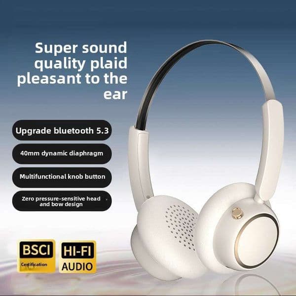 2025 Head-Mounted Bluetooth Earphones High Aesthetic Good Sound Quality Private Model Noise Cancelling Sports Headset