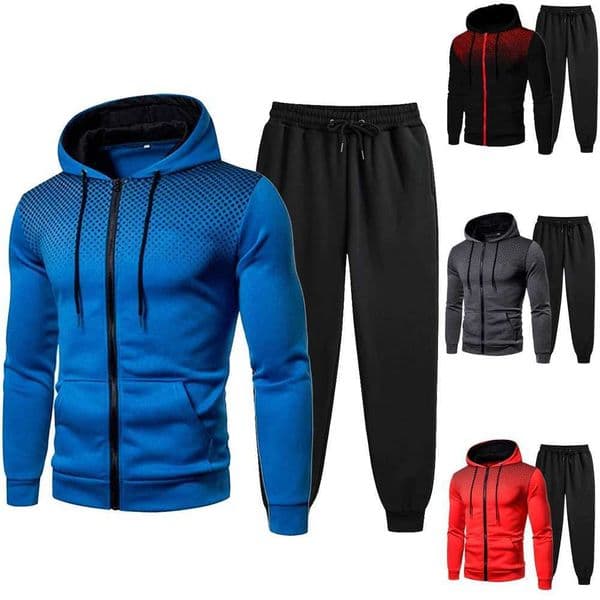 Mens Tracksuits Mens Clothing Men Sets Hoodie Set Zipper Sweatshirt Casual Sport Sweatpants Mens Sweat Suit Set for Running XJ250731