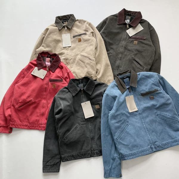 mens designer jacket vintage jackets j97 Washed jacket vintage cleanfit short jacket