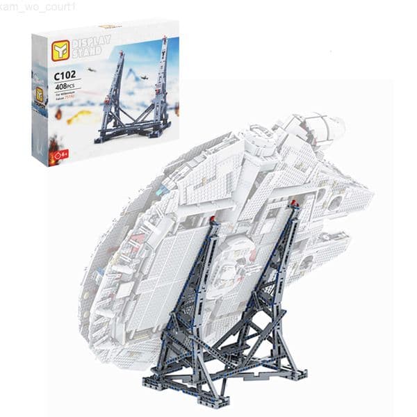 MOC Space Vertical Display Bracket Building Blocks Set For 75192 Starship Sturdy Stand DIY Bricks Toys For Children Gifts M251101