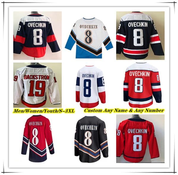 8 Alex Ovechkin capital Hockey Jersey Tom Wilsons Dylan Strome Aliaksei Protas John Carlson Brandon Duhaime Jakob Chychrun Nic Dowd Martin Fehervary McMichael Kids
