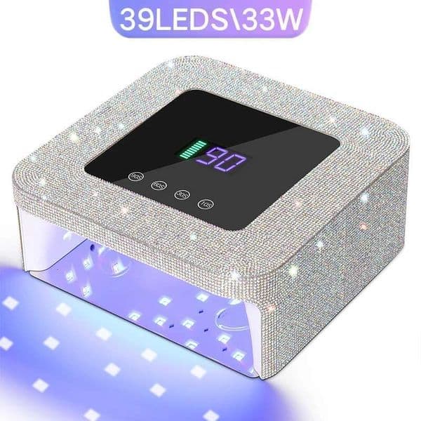 33W Wireless 39Leds Cordless UV LED Nail Drying Hine For Polish Rechargeable Gel Curing Manicure Lamp