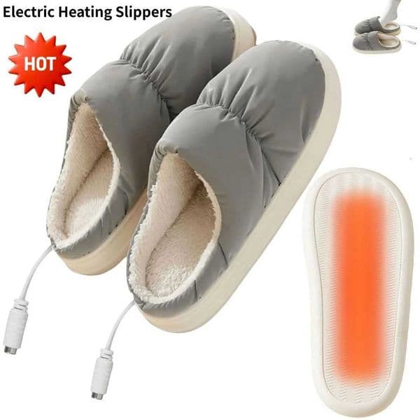 Electric Heating Shoes USB Heated Slippers Foot Warmer Boots Heated Slipper Boot For Men Women Warm Winter Christmas Gift X251101