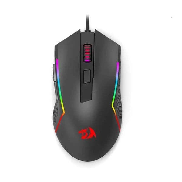 Redragon M616 RGB Gaming 10000 DPI Wired Optical 6 Programmable Buttons 8 Backlit Modes Software Supports DIY Keybinds Mouse X251101