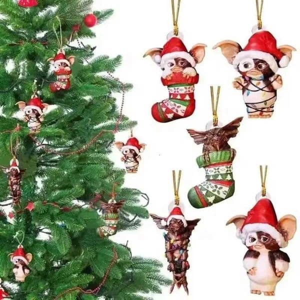 2026 Xmas Tree Pendant Gremlins Santa Hat Socks Dog Honeycomb Ball Great For Party Decorations Children Christmas Giftxj251101 Free Shipping