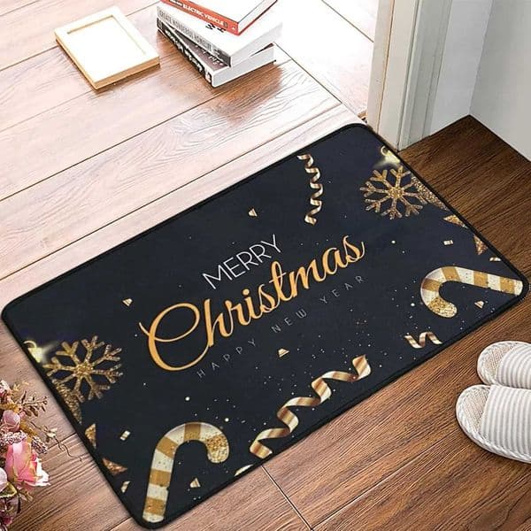 Christmas Welcome Mat NonSlip Machine Washable Carpet Doormat for Living Room Bedroom Kitchen IndoorOutdoor Rug X251101
