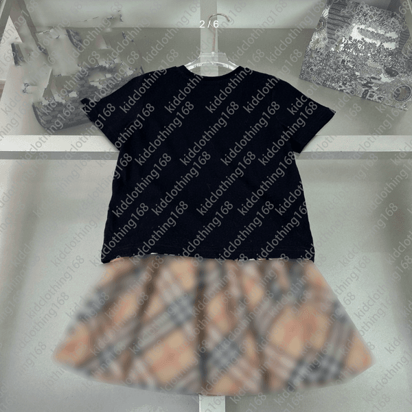 baby set kid sets toddler t shirt 2pics kids designer tshirt for children clothing boys girls Short Sleeve top luxury summer Button lapel khaki with letters A666