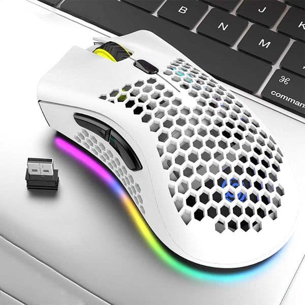 USB 24G Wireless Gaming Mouse BM600 RGB Light Rechargeable Mouse 80012001600DPI For Desktop PC Computers Notebook Laptop X251101
