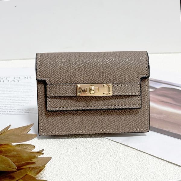 Women S Small Square Card Holder Luxury Bag Designer Bag Solid Color High End Card Holder New Compact Large Capacity Multi Card Slot Wallet Driving