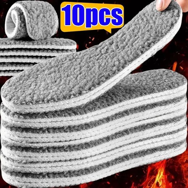 Thermal Thicken Plush Insole Wool Warm Memory Foam for Unisex Sports Shoes Pad Soft Chillproof Selfheating Absorbent Shoe Pads 251028