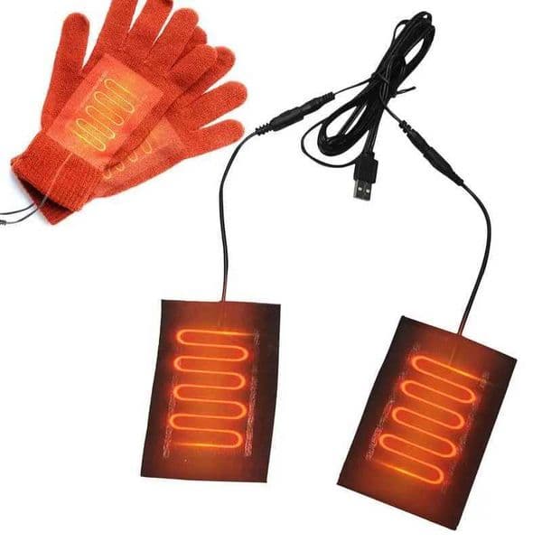 2 In 1 USB Heating cloth Pad For Gloves Carbon Fiber Electric Heated Pad Keep Hands Warm Cushion For Winter Warming X251101