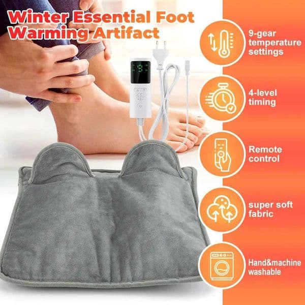 New Electric Warm Foot Pad Heating Foot Warmer Household Foot Warming Pad Winter Warming Device for Home Office Bedroom X251101