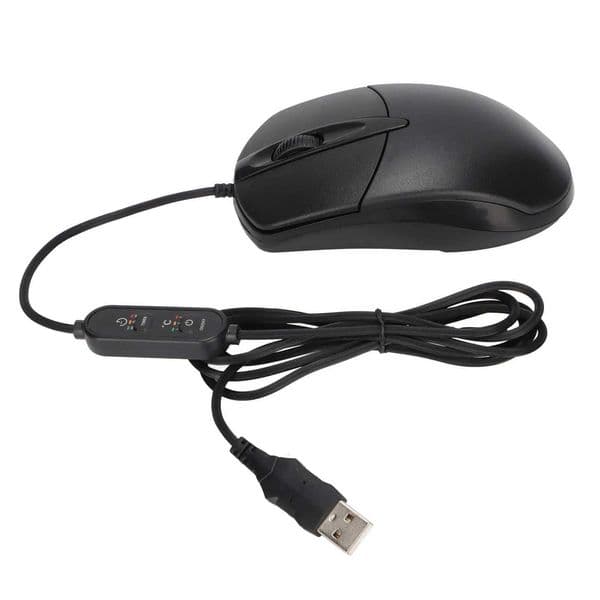 Heated Mouse 3 Levels Adjustable Black Ergonomic 1600DPI Wired Heating Mouse For Windows For OS X System Desktop Laptop X251101