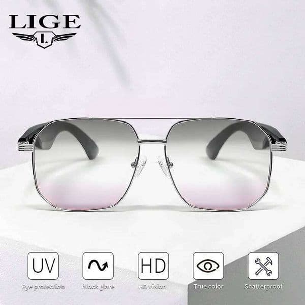 Gy300 Smart 100+ Online Language AI Automatic Dialogue Translation Bluetooth Glasses With Speaker Sports UV Protection