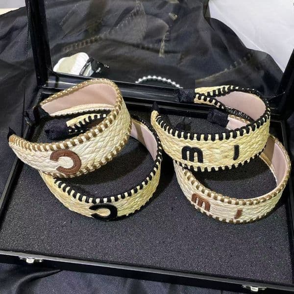 Designer Headband Vintage Wide-brimmed Thicken Elastic Headband Classic Letter Headband Fashion HairBands for Women Street Fashion Headband High-quality