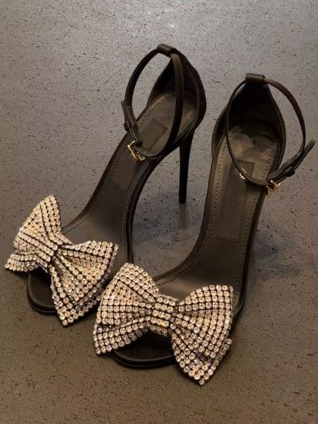 Luxury Brand Women Keira Sandals Shoes Rhinestone Bow-embellishment High Heels Party Wedding Dress Lady Gladiator Sandalias EU35-43 Original Box