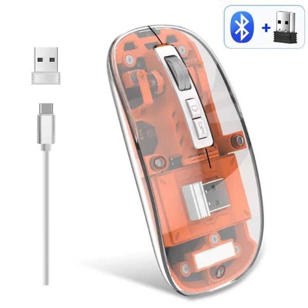 3 Modes Wireless bluetooth Gaming Mouse Silent DPI Adjustable Rechargeable Battery Display Mice for PC Mipad Laptop X251101