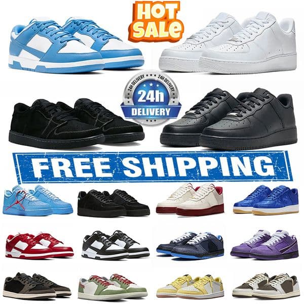 Mens Womens 1Classic Designer Black Panda White Utility Volt Flax Sparuce Aura Veet Brown Sports Running Sneakers Trainers Outdoors Jogging Shoes