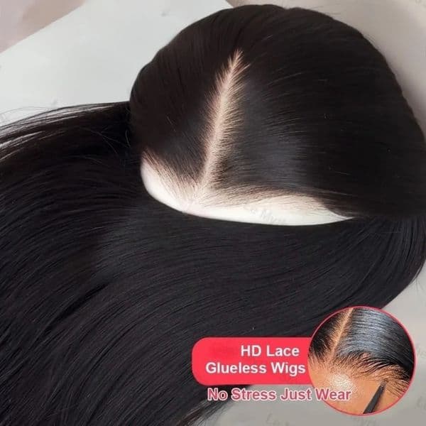 40 46 Inches Long Straight Human Hair Wigs Black/Blonde /Pink /Brown Wig 13x4 13X6 HD Lace Wig Prepucked Brazilian Hair Glueless Ready To Wear Cosplay
