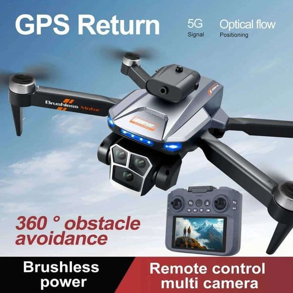S158 Professional Drone 10Km GPS Low Battery Out Control One Click Return Dual Camera Optical Flow Four Sided Obstacle Avoidance High-Quality