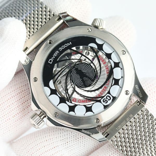 omegawatchs 007 watch 42mm menwatch Drive 300 007 Edition top quality auto mechanical movement-8806 uhren 9L4X fabric and steel strap montre luxe watchbox