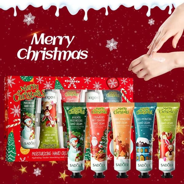 Christmas Gift Hand Cream 5pcsbox Travel Pack Durable Natural Plant Moisturizer30gpcs For Women Skin Care Hand Cream Set Gift 251028