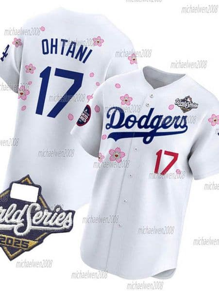 LosAngele Dodgers 2025 World Series Jersey Shohei Ohtani Enrique Hernandez Freddie Freeman Mookie Betts Will Smith Yoshinobu Yamamoto Roki Sasaki Max Muncy
