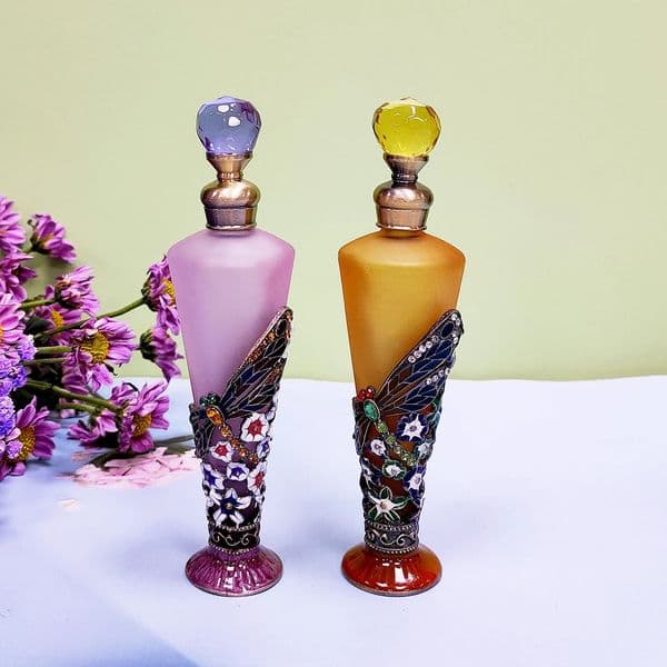 25Ml Metal Dragonfly Insect Glass Perfume Frosted Essential Oil Refillable Attar Bottle Factory Outlet58919 251027 B2