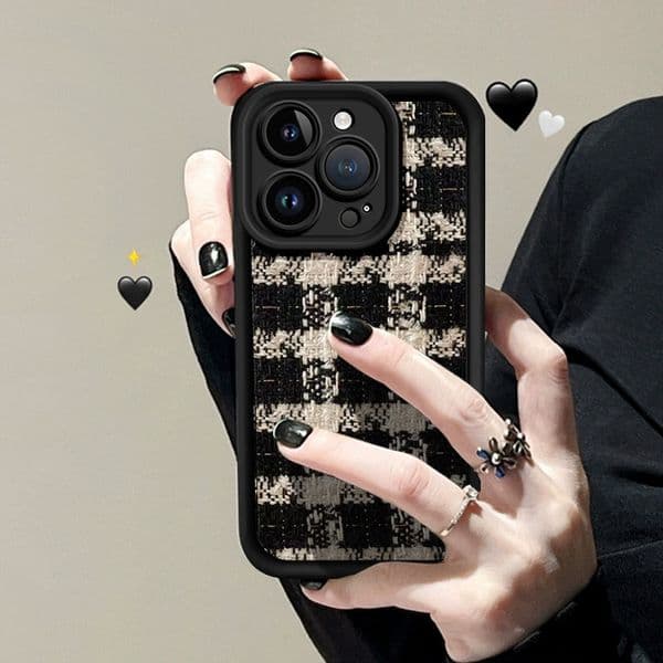 New Fashionable Apple Phone Case Premium iPhone Pro Max Autumn/Winter Luxury European and American Style Retro Women's Phone Case