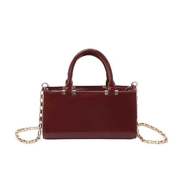 Spanish women's small square bags deep red high-end single-shoulder black crossbody handbag for woman