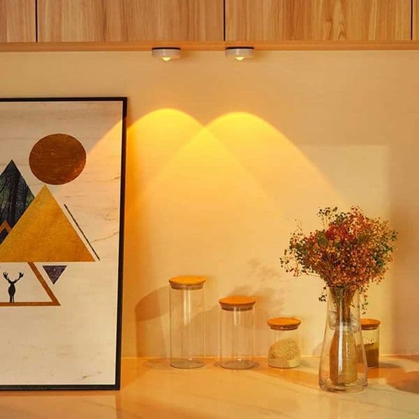 Touch LED cabinet light battery powered wall mounted sunset light used for kitchen bedroom wardrobe cardboard and night light decoration X250402