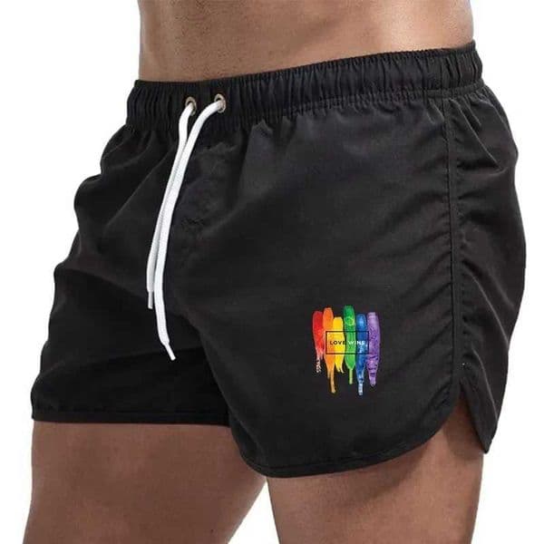 New 2025 mens swimming and fitness shorts casual beach board shorts swimming trunks mens running and surfing shorts W250402