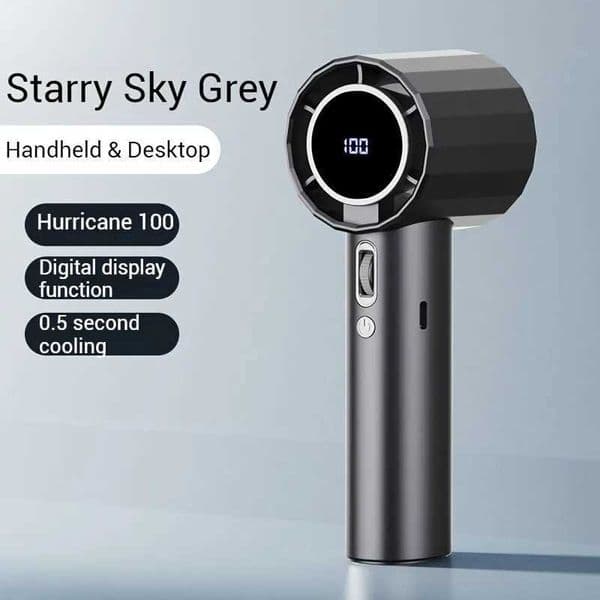 Portable fan with 1800mAh rechargeable battery and 100 speed adjustable mini USB charging fan suitable for travel or outdoor useXJ250402