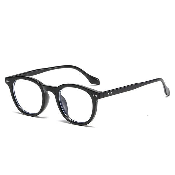 Fashion Oval Computer Glasses Frame Vintage Clear Blue Light Blocking Eyeglasses Eyewear Men Retro Rivets Optical 251030