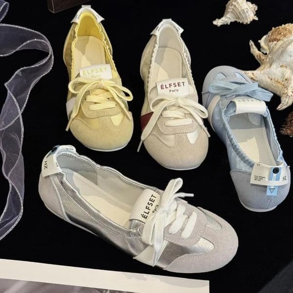 womens shoes sports casual flat canvas lace summer trend dress Zapatos unprinted breathable light 250402