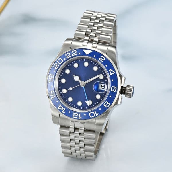 Stainless Steel ST9 U1 Men's Wristwatch | Ceramic Bezel, Sapphire Glass Cover, Glide Clasp for Water Resistance s3