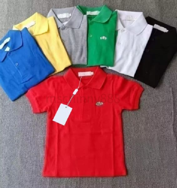 Children T-Shirt Designer Polo Clothes Shirts Tops Baby Boys Girls Crocodile Embroidery Tees Child Clothing Short Sleeve Kids Brand Tshirt M260210