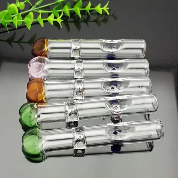 New Glass Smoking pipes hookah Oil Burner Pipes Smokings Flat mouth filter glass suction nozzle