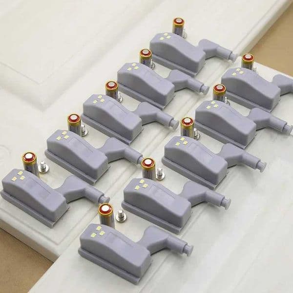 20/10Pcs LED intelligent touch sensor cabinet bottom light coaster hinge light sensor wardrobe night light X250402