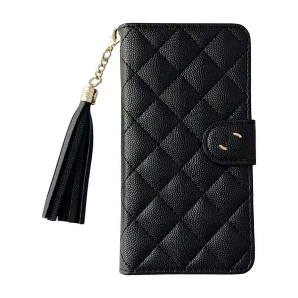 Designer Leather Wallet Phone Cases For iPhone 17 Pro Max 16 Pro Max 15 14 13 12 15 Plus 16 Plus 11 XR Xs Max Luxury Caviar Wallet Cover Flip Case K260304