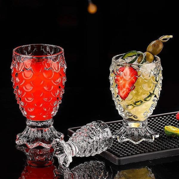 30ml/180ml/235ml Mermaid Shaped Wine Glass Creative Fish Tail Glass Cup Personalized Cocktail Glass Bar Mojito Sweet Wine Cups 250402