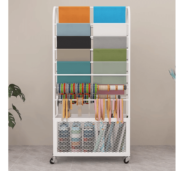 Florist flower shelf display rack Wrapping paper storage rack Ribbon ribbon rack florist materials special shelves