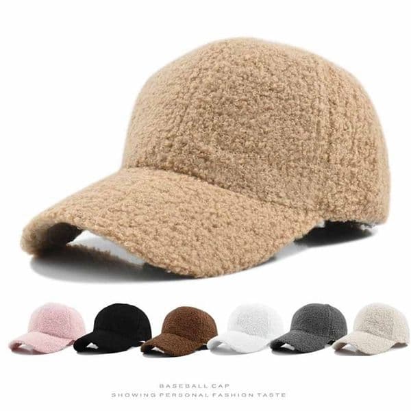 Winter Hat Womens Lamb Fleece Baseball Hat Mens Outdoor Thick Warm Duck Tongue Hat Windproof Hat 251023